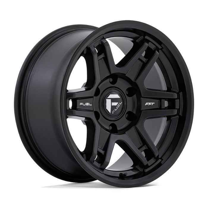 D836 SLAYER MATTE BLACK 17X8.5 5X127 4.16 BS -15mm OS