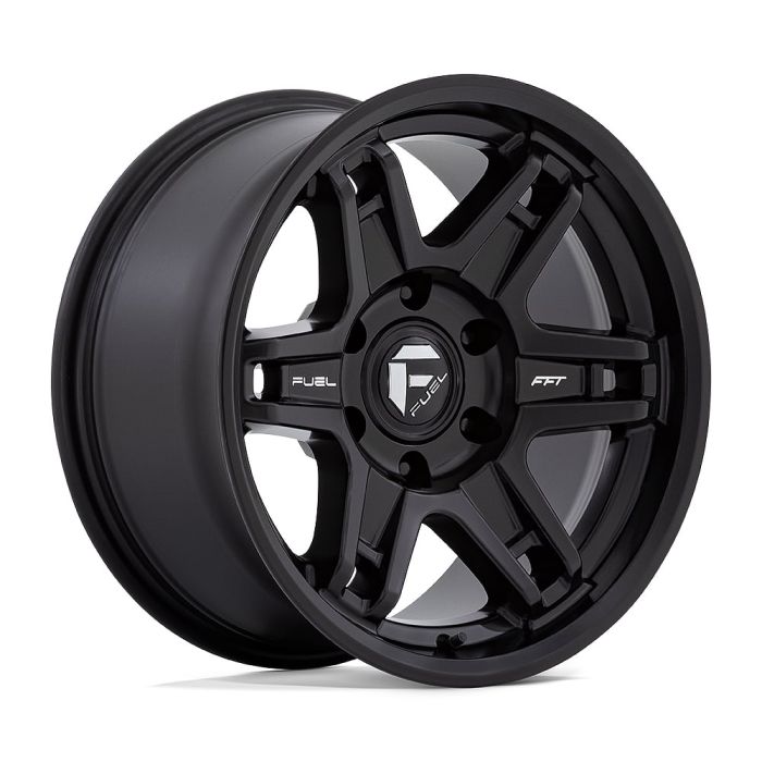 D836 SLAYER MATTE BLACK 17X8.5 5X127 4.16 BS -15mm OS