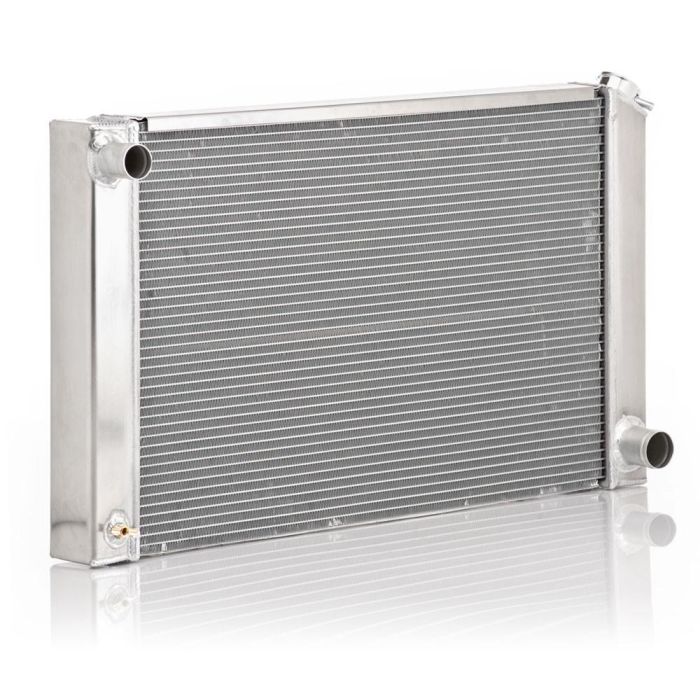 Be Cool 63027 Polished Aluminum Radiator for 72-86 Jeep CJ-5, CJ-6, CJ-7 & CJ-8 with Automatic Transmission