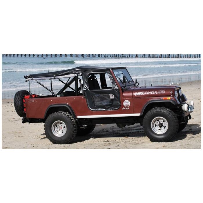 Bestop 51311-01 Tigertop Soft Top in Black Vinyl for 67-73 Jeepster Commando