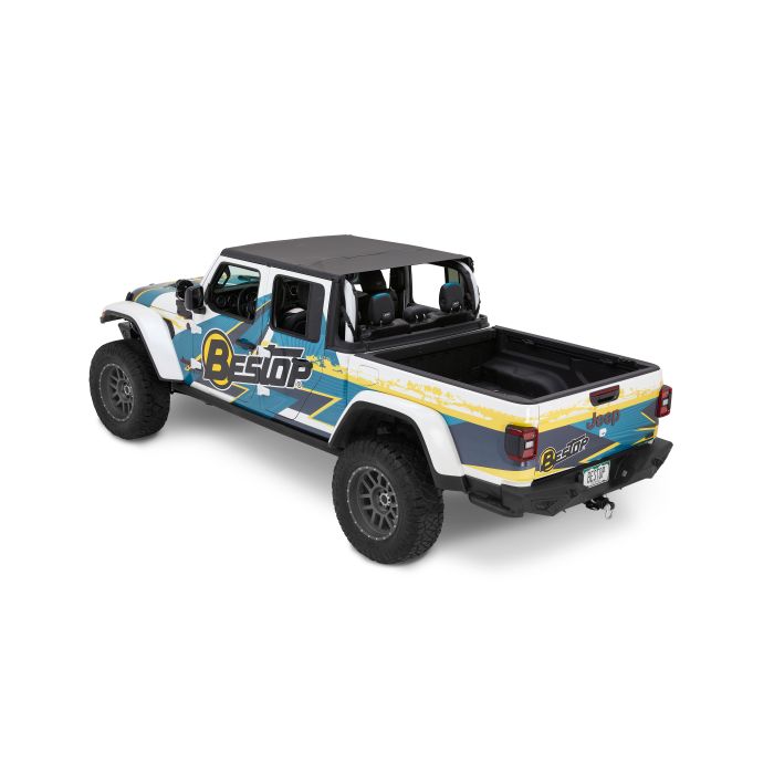 Bestop  Header Cable Style Safari Bikini Top for 20-25 Jeep Gladiator JT