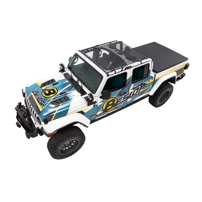 Bestop 52413-11 Sun Bikini Extended Mesh Top for 2020 Jeep Gladiator JT