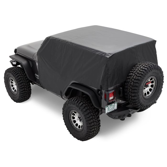 Bestop 81044-01 All Weather Trail Cover in Black for 07-21 Jeep Wrangler JK & JL 2-Door