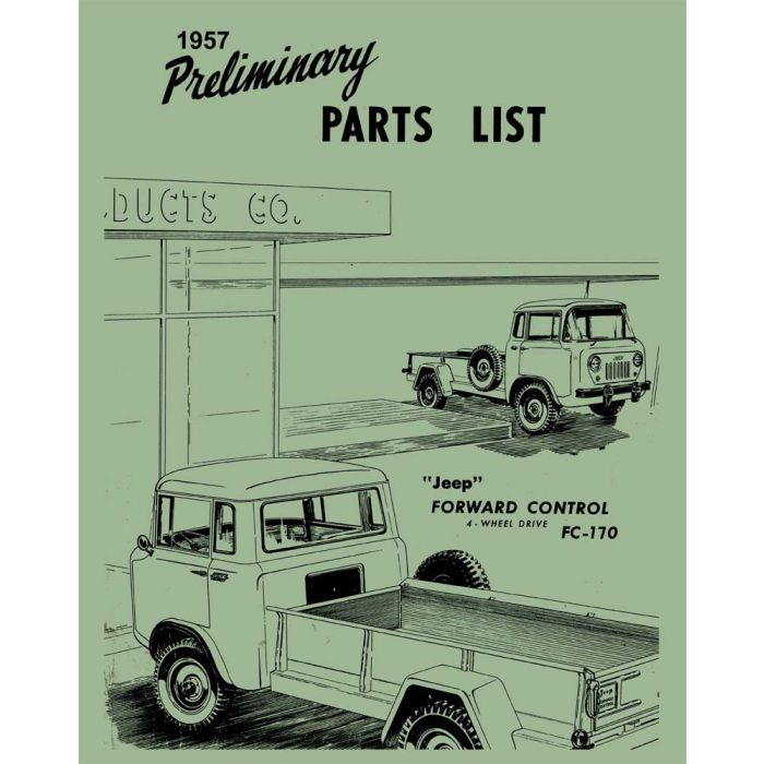 PARTS CATALOG 1957  FC170 4WD