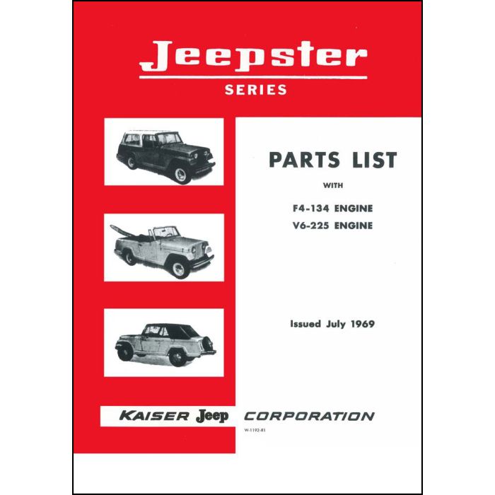 PARTS CATALOG 67-71 JEEPSTER