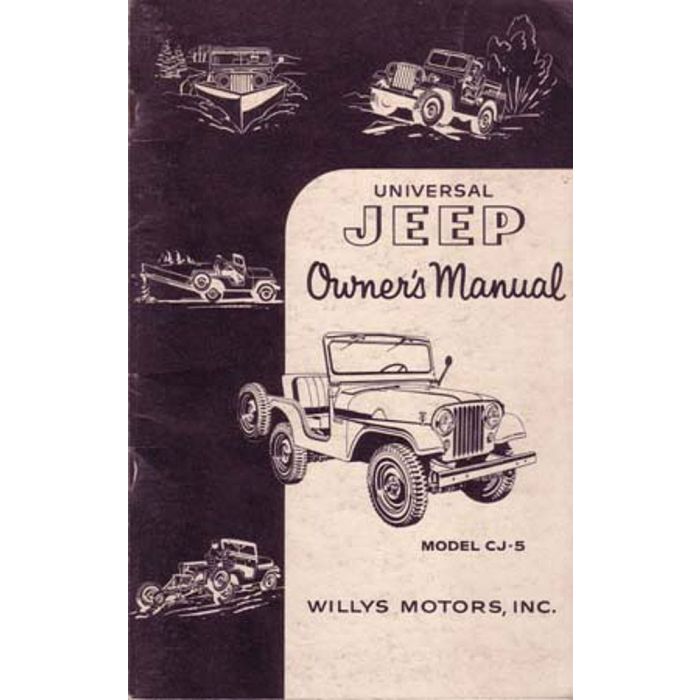 OWNERS MANUAL 1954 CJ 5
