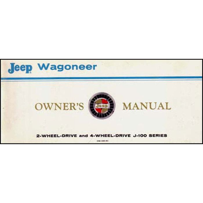 OWNERS MANUAL 1967 WAGONEER