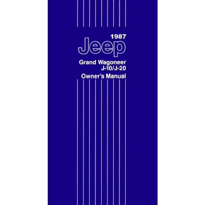 OWNERS MANUAL 1987 GRAND WAGONEER