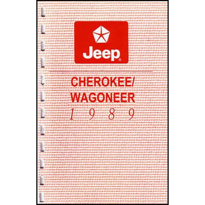 OWNERS MANUAL 1989 CHEROKEE WAGONEER