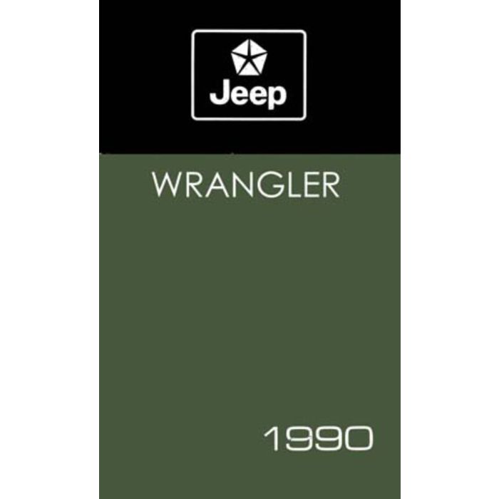 OWNERS MANUAL 1990 WRANGLER