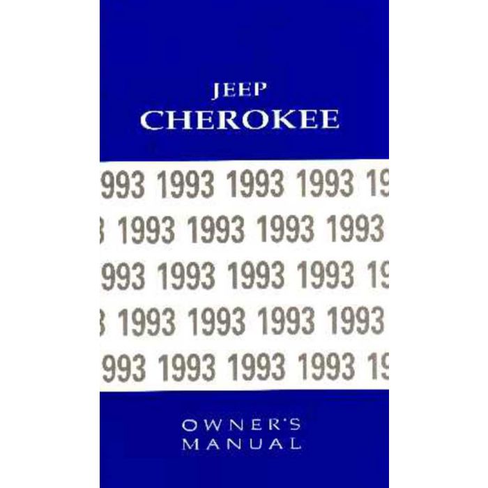 OWNERS MANUAL 1993 CHEROKEE