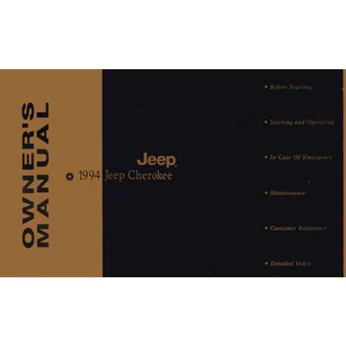 OWNERS MANUAL 1994 CHEROKEE