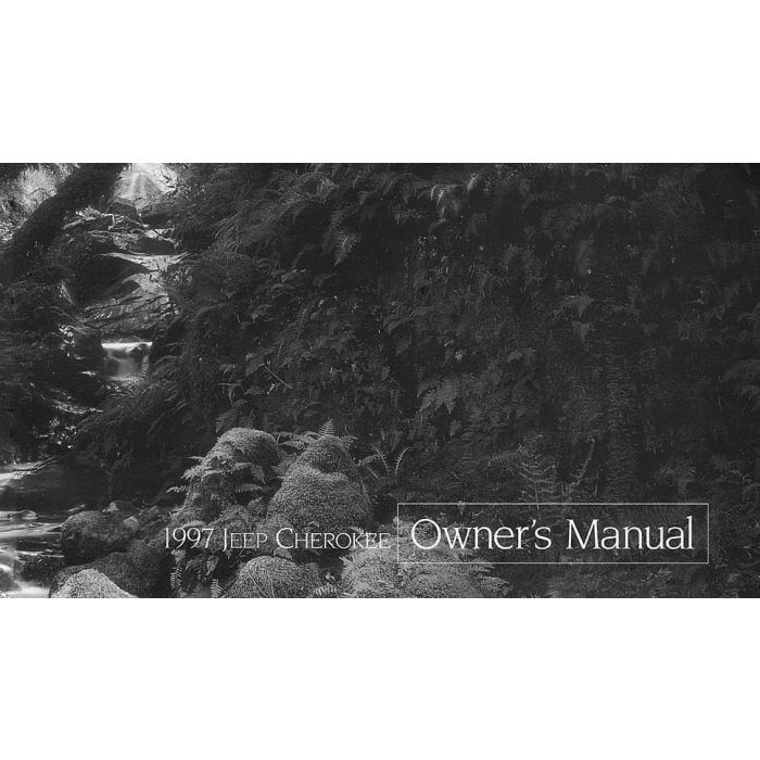 OWNERS MANUAL 1997 CHEROKEE