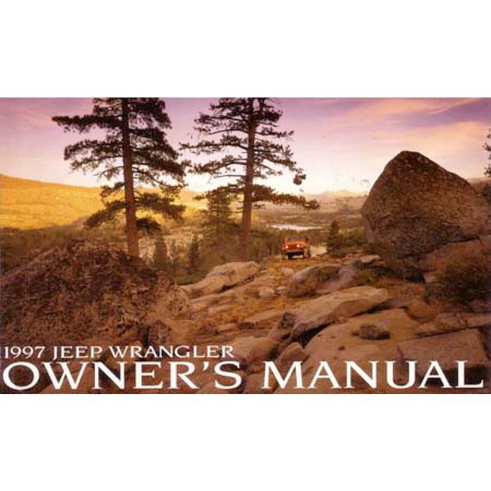 Bishko Automotive Literature  Factory Authorized Owners Manuals  for 97-04 Jeep Wrangler TJ