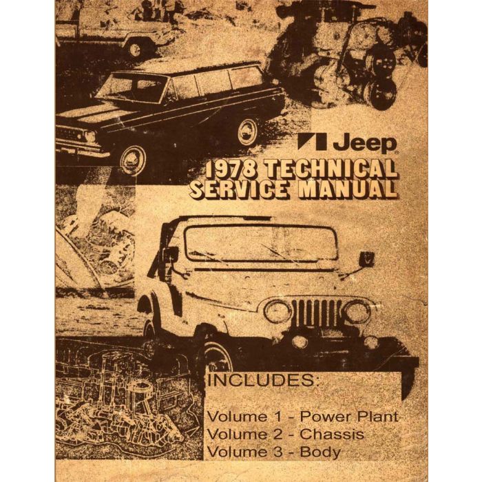 1978 TECH SERVICE MANUAL ALL JEEPS