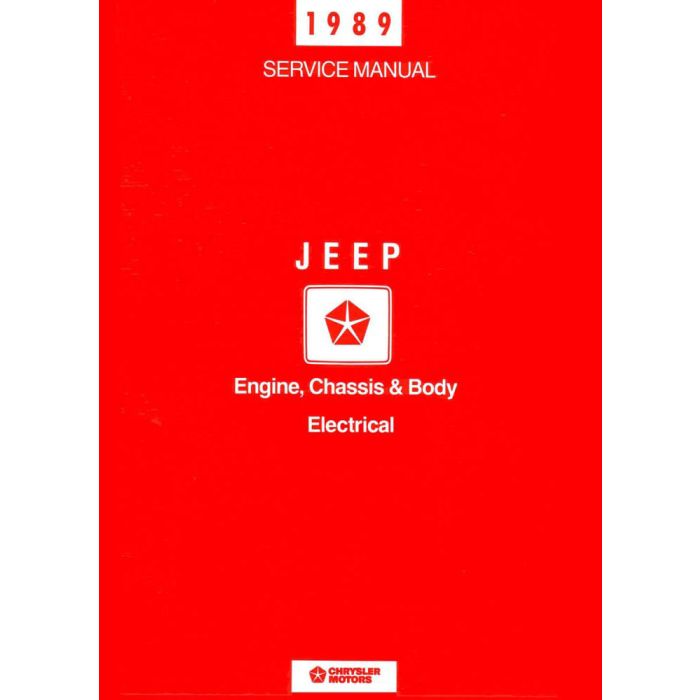 1989 TECH SERVICE MANUAL ALL JEEPS