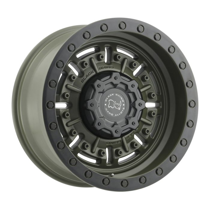 BLK RHNO ABRAMS OLIVE 18X9.5 5X5 4.54BS