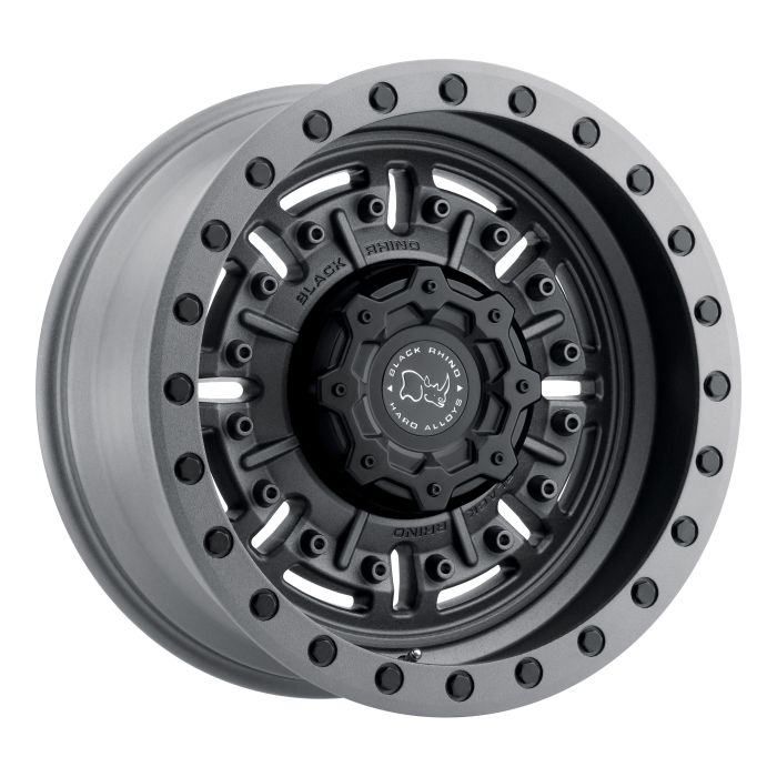 BLK RHNO ABRAMS GUN 20X9.5 5X5 4.54BS