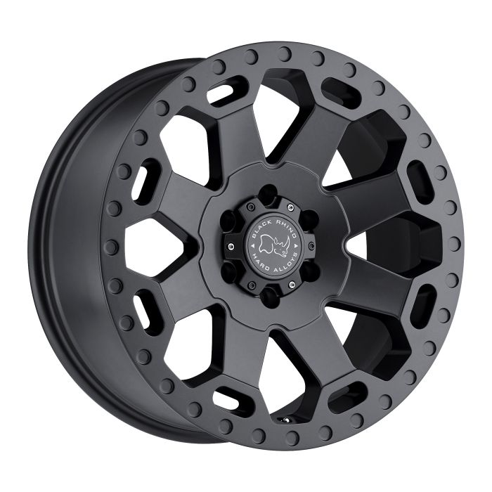 BLK RHNO WARLORD GUN 17X8 5X4.5 5.9BS