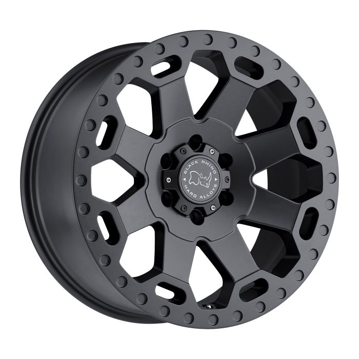 BLK RHNO WARLORD GUN 18X8 5X4.5 5.9BS