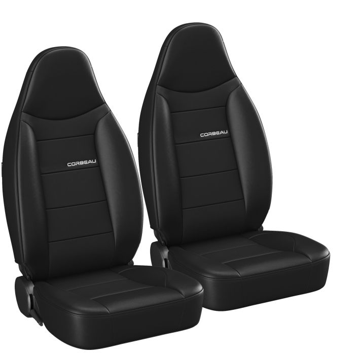 Moab Black Vinyl (No Harness Slot) w/Heater & Lumbar