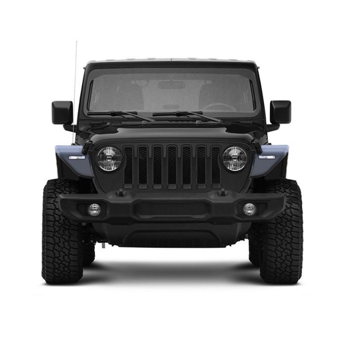 Black Horse Offroad TIFR20G Front & Rear Tubular Fender Flares w/Inner Fender Flare Liners for 20-22 Jeep Gladiator JT