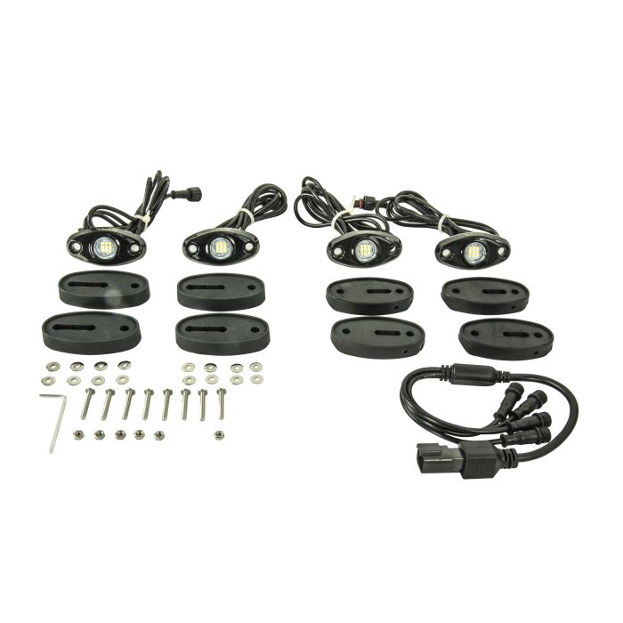 Blazer International CWL515 LED White Rock Lights - 4 Pack 
