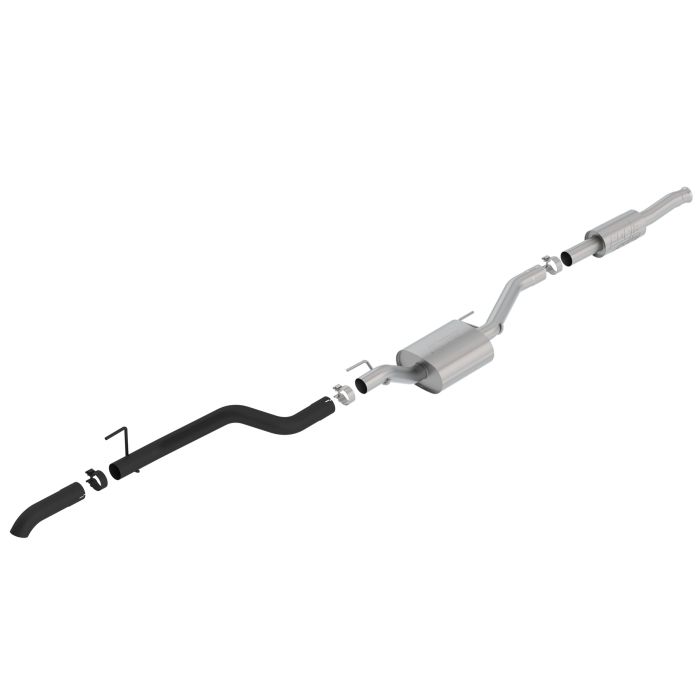 BORAL ATAK CATBACK SINGLE BLK JT 3.6L
