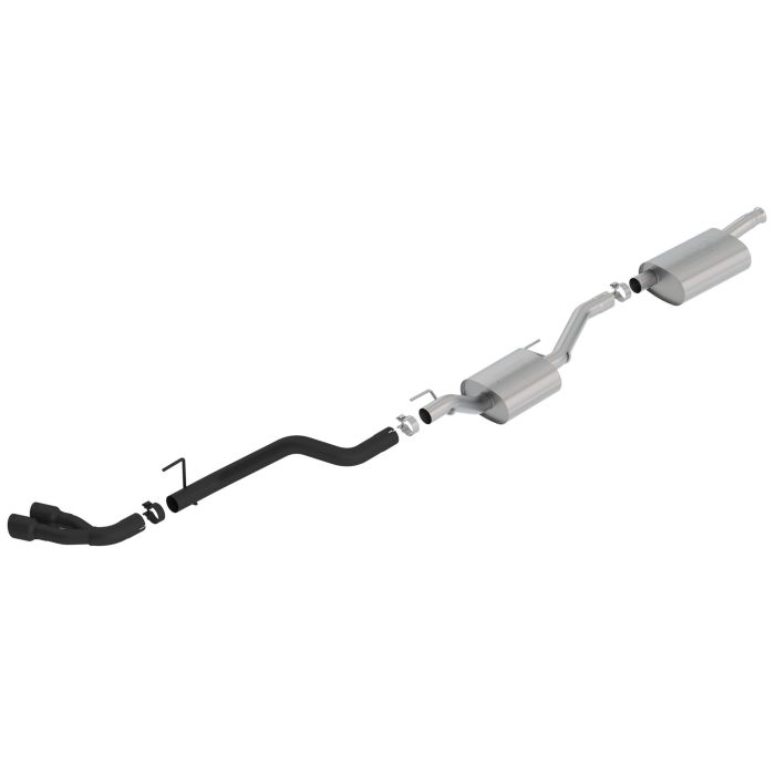 BORLA TOURING CATBACK DUAL BLK JT 3.6L