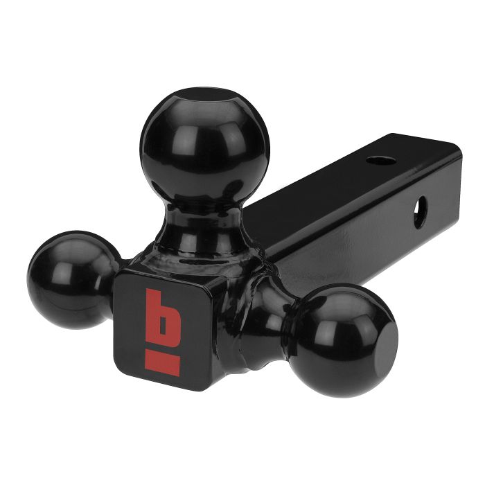 2 1/2" Shank Tri-Ball Black Powdercoat