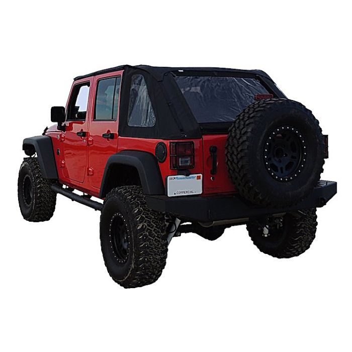 Crown Automotive BRT20135T Bowless Soft Top in Black Diamond  for 07-18 Jeep Wrangler JK 4 Door