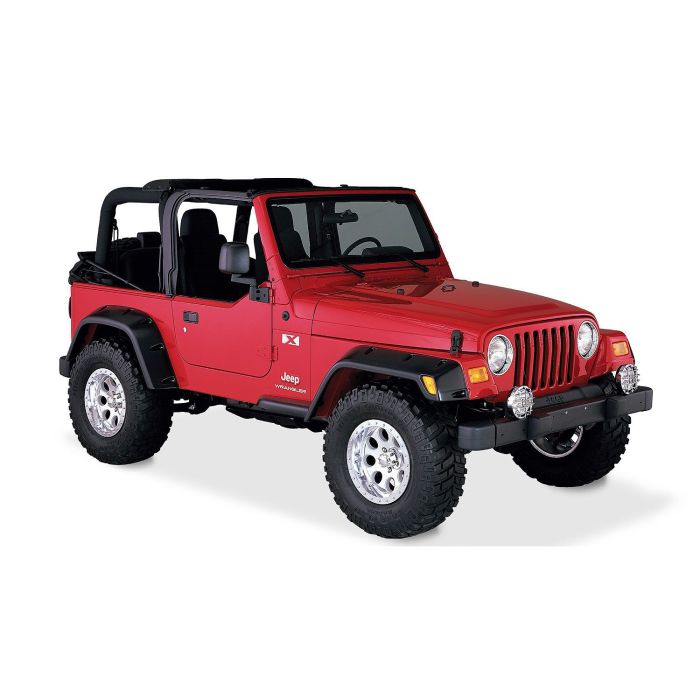 Bushwacker 10908-07 6" Pocket Style Fender Flares for 97-06 Jeep Wrangler TJ & Unlimited