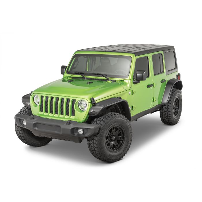 Bushwacker 10923-07 Flat Style Fender Flares for 18-22 Jeep Wrangler JL