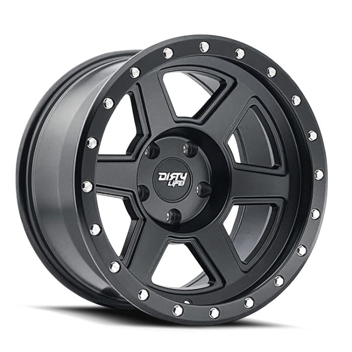 DIRTY LIFE COMPOUND 9315 MATTE BLACK 17X9 5-127 -12MM 78.1MM