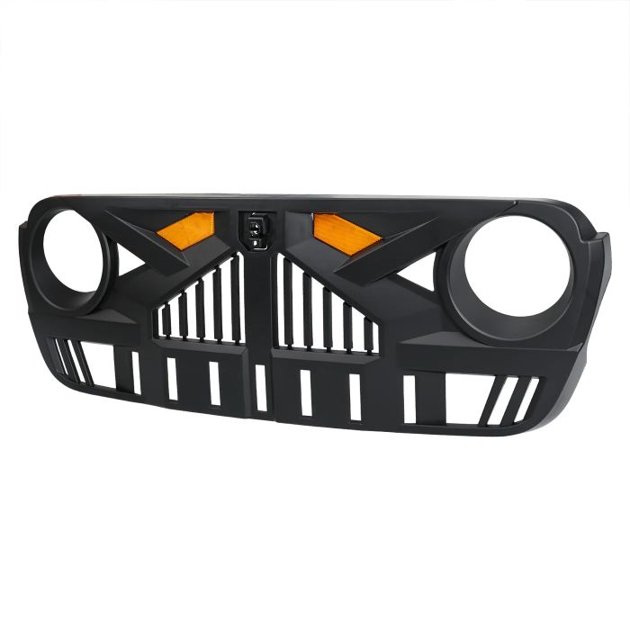American Modified  Empire Grille with LED Amber Lights for 07-26 Jeep Wrangler JK, JL, & Gladiator JT