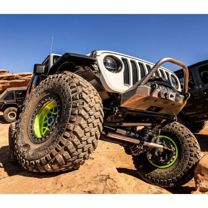 Motobilt MB1149-BB Tomahawk Frame Chop Front Bumper with Bull Bar for 07-26 Jeep Wrangler JK, JL, & Gladiator JT