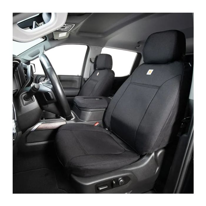 Covercraft GTT4384ABCOBK Carhartt Super Dux PrecisionFit Custom Front Seat Covers - Black for 24-26 Toyota Tacoma