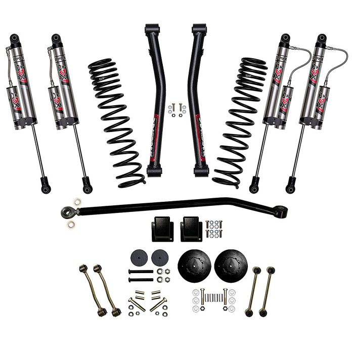Skyjacker  3.5in. Front Coil & Rear Spacer Lift with ADX 2.0 Remote Reservoir Shocks for 20-22 Jeep Gladiator JT