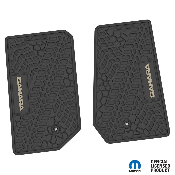 07-13 Jeep JK 2 Dr Front -Tire Tread/Scorched Earth Scene w/ Sahara Insert - Black w/ Tan Insert