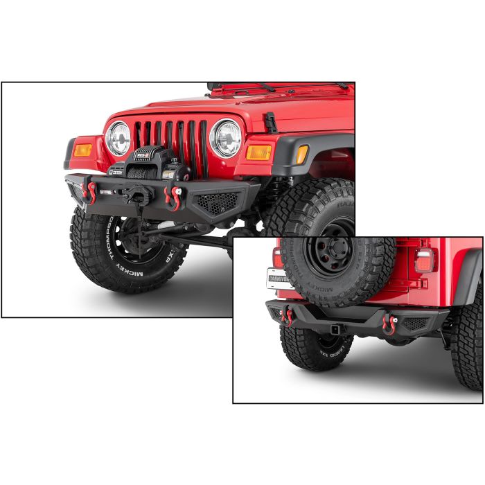 Carnivore  Front & Rear Bumper Combo for 87-06 Jeep Wrangler YJ & TJ