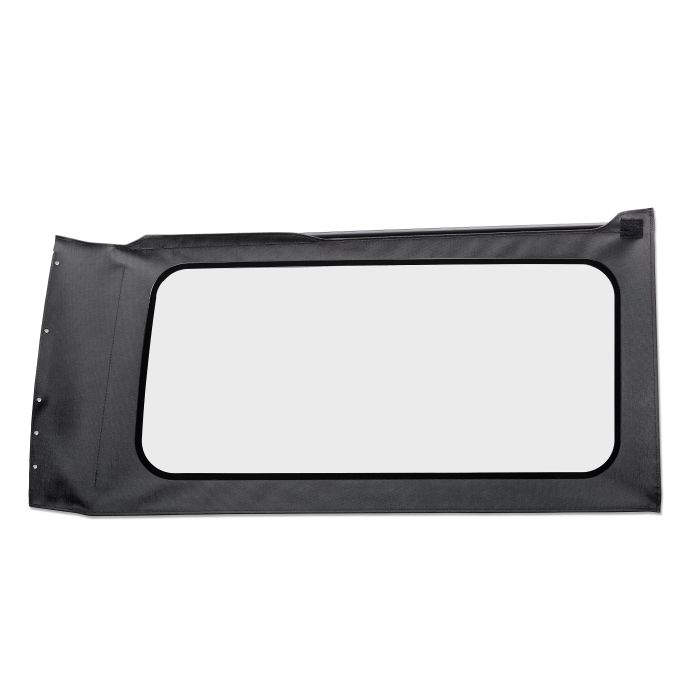 OE JL Replacement Windows - Jeep 2018-23 Wrangler JL (Quarter Right Hand; 2-Door; Black Vinyl; Clear)