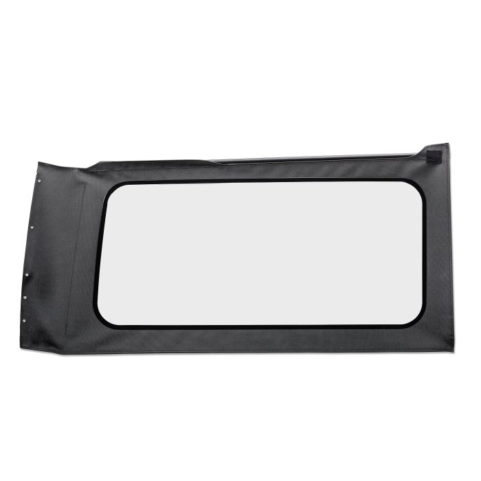 OE JL Replacement Windows - Jeep 2018-23 Wrangler JL (Quarter Right Hand; 2-Door; Black Vinyl; Clear)