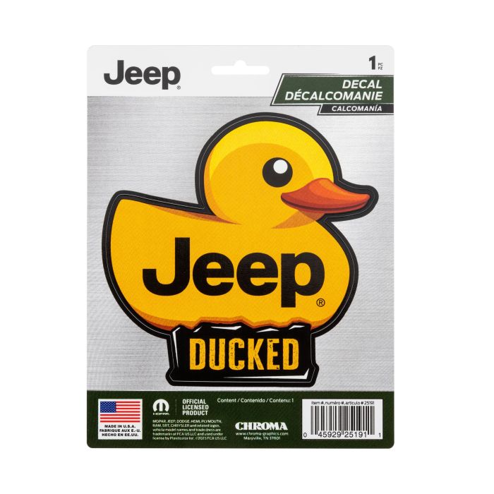 Chroma Graphics 25191 Jeep Ducked Decal - 6x8 