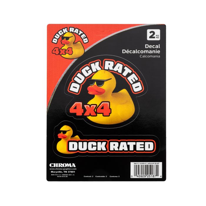 Chroma Graphics 25187 Duck Rated Decal - 6x8 