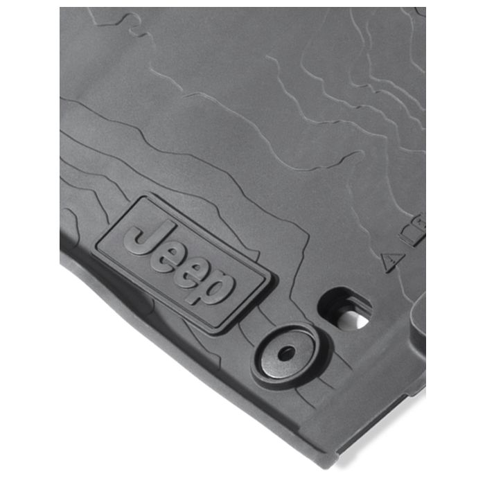 7LT59TX7AA - MOPAR FLOOR LINERS BLK LOGO JT