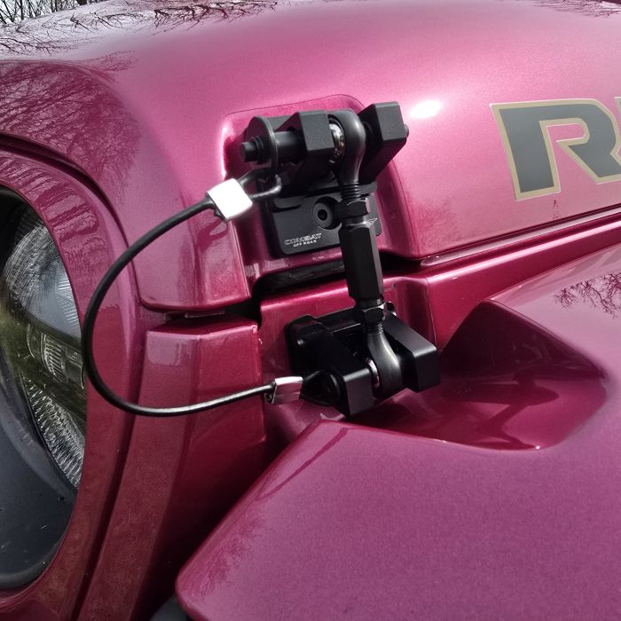 Combat Off Road 99-1091 Black Out Series Off-the-Turnbuckle Hood Latches for 07-25 Jeep Wrangler JK, JL & Gladiator JT