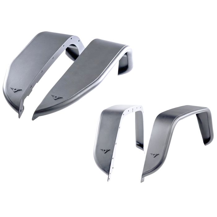 Jeep JT Full Assault Raw Aluminum Fender Kit - Front/Rear
