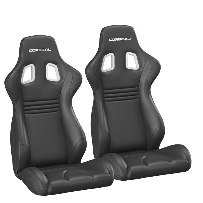 Evolution X Black / Carbon Vinyl Black Stitch w/Lumbar