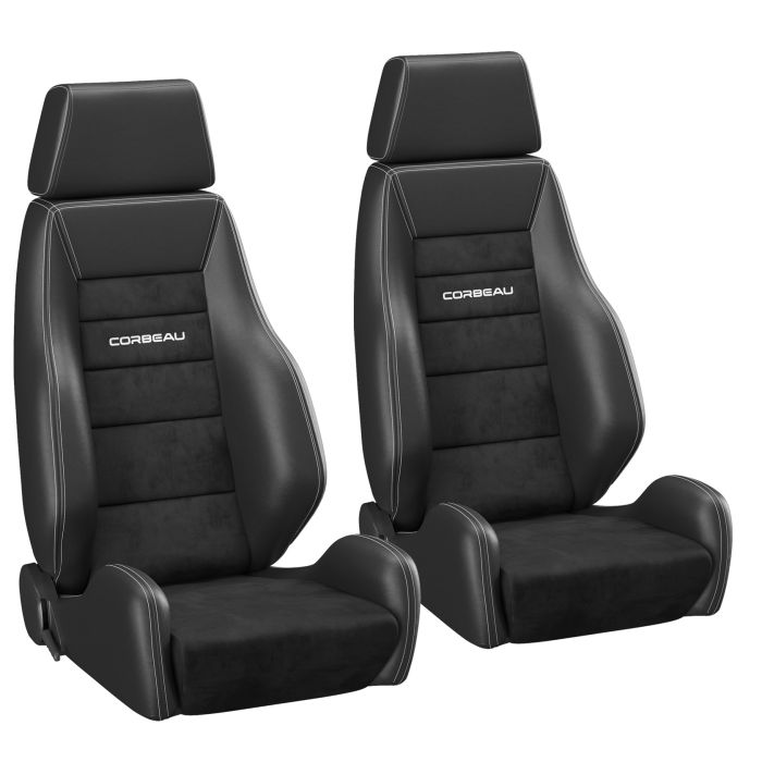 GTS II REC LUMBAR 76-06 BLK SUEDE PR    S20301