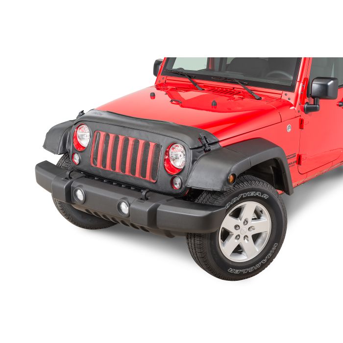 Covercraft 551633-01 LeBra Premium Nose Bra in Black for 18-23 Jeep Wrangler JL & Gladiator JT